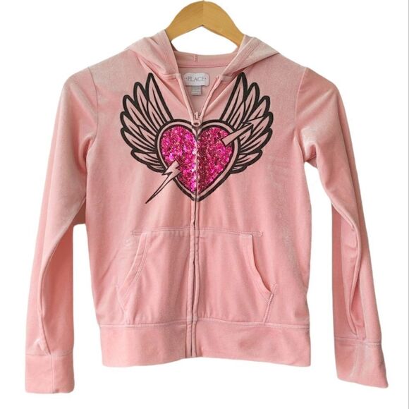 Children's Place Zip Up Hoodie - Size 7/8 - Picture 1 of 4